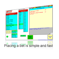 Placing a bet with Betty is simple and fast